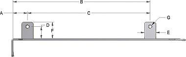 bracket dimensions